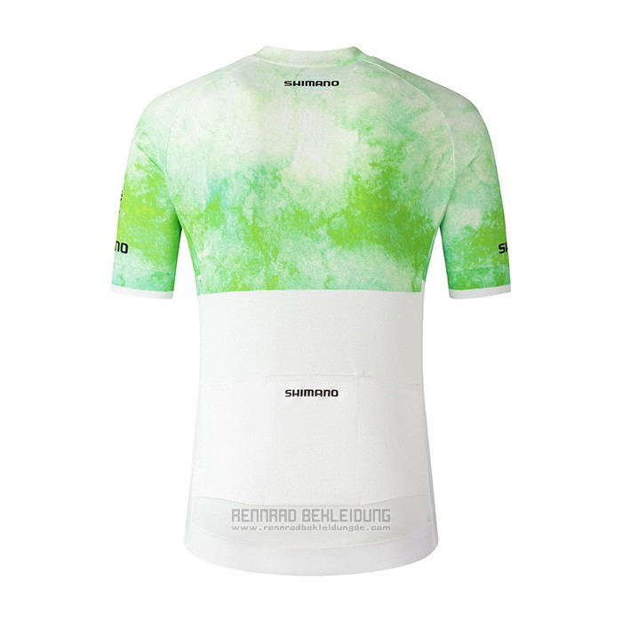 2021 Fahrradbekleidung Cannondale Wei Grun Trikot Kurzarm und Tragerhose